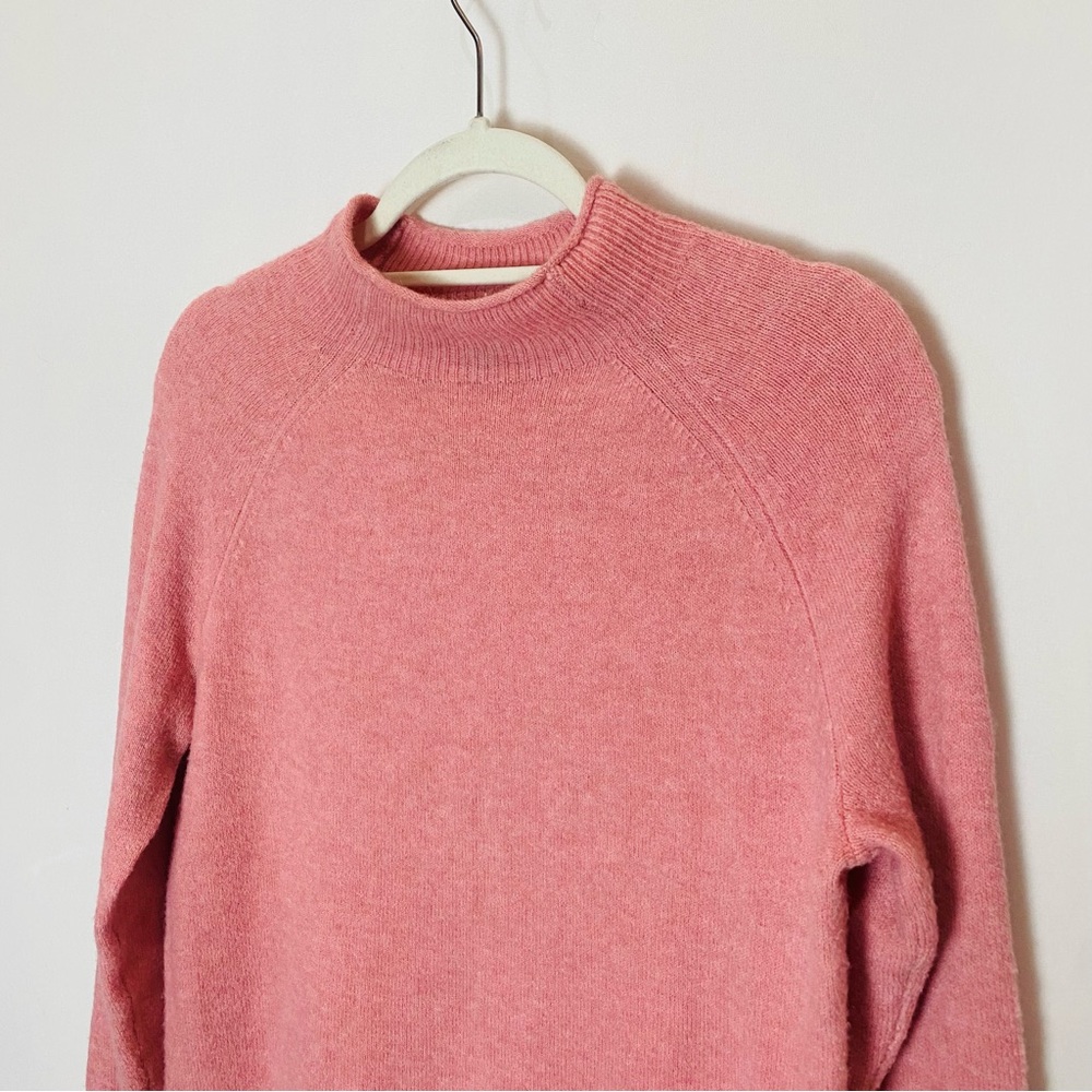 J. Crew Rollneck Sweater Supersoft Yarn Merino Wool Alpaca Pink Sweater X-Small - Picture 3 of 5